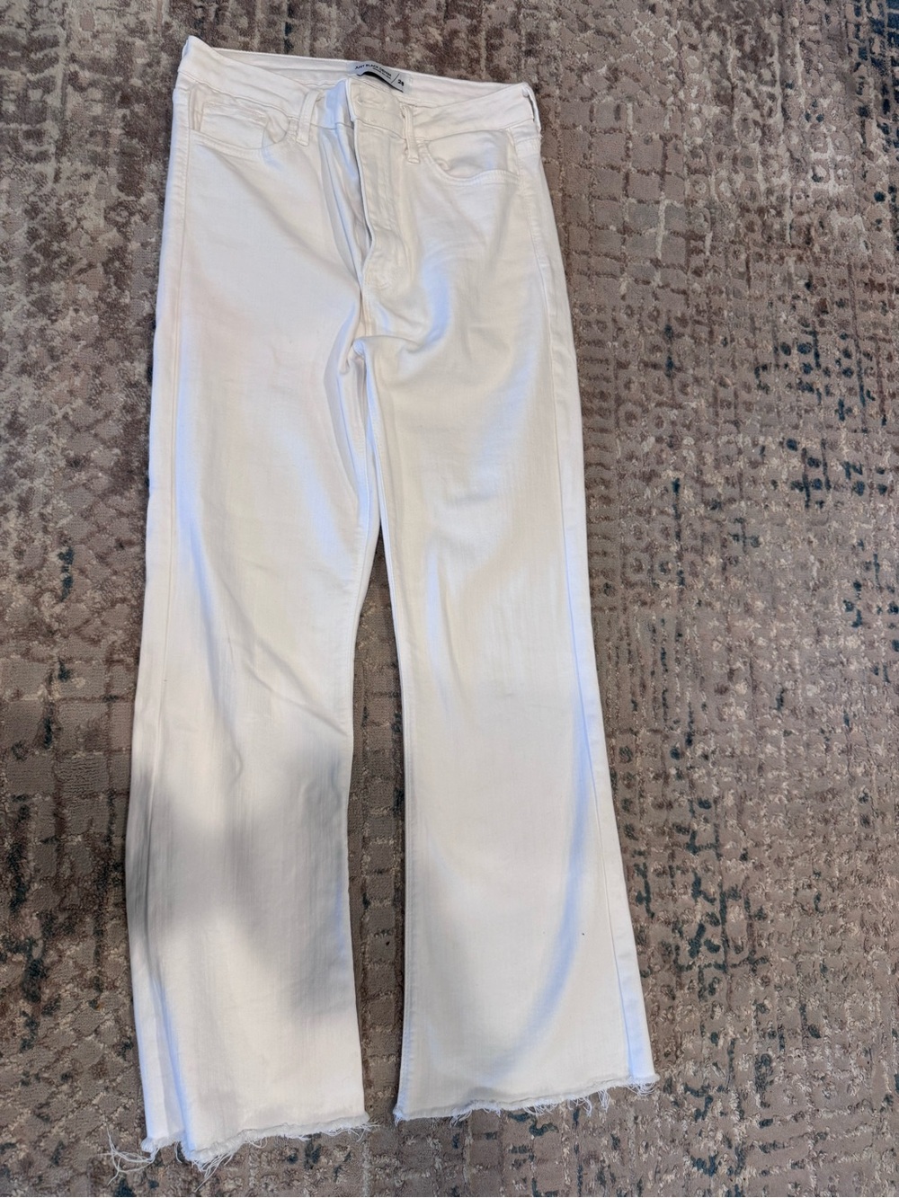Just Black White High-Rise Straight Jeans